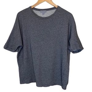 COS Gray Black Space Dye Short Sleeve Crewneck Shirt S